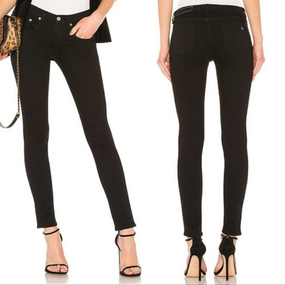 RAG & BONE Cate Mid-Rise Skinny Slim Fit Coal Black Jean Women’s Size 26